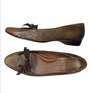 BOLO leather slip on flat loafers